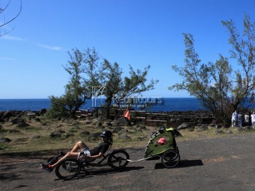 Photo de vacances en véhicule horizontale